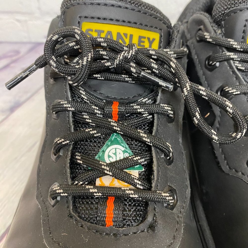 Stanley Steel Toe Safety Work Boots Men Size 8 Black 187-2540-8 Low Cut CSA - Picture 6 of 7